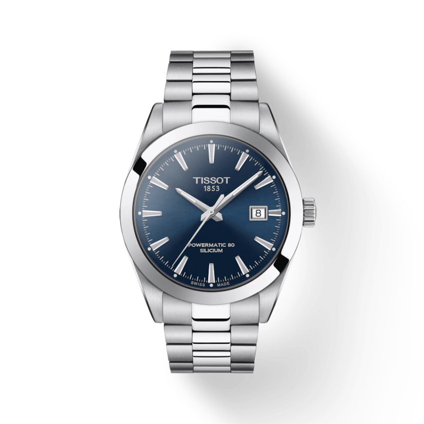 Tissot Watch Tissot Gentleman Powermatic 80 Silicium Blue Dial 40mm