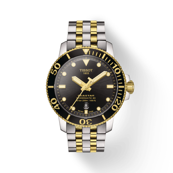Tissot seastar 1000 sales powermatic 80 all black