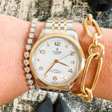 TUDOR Watch TUDOR 1926 36mm Steel Case, Diamond-Set Dial, Steel and Rose Gold Bracelet (M91451-0011)