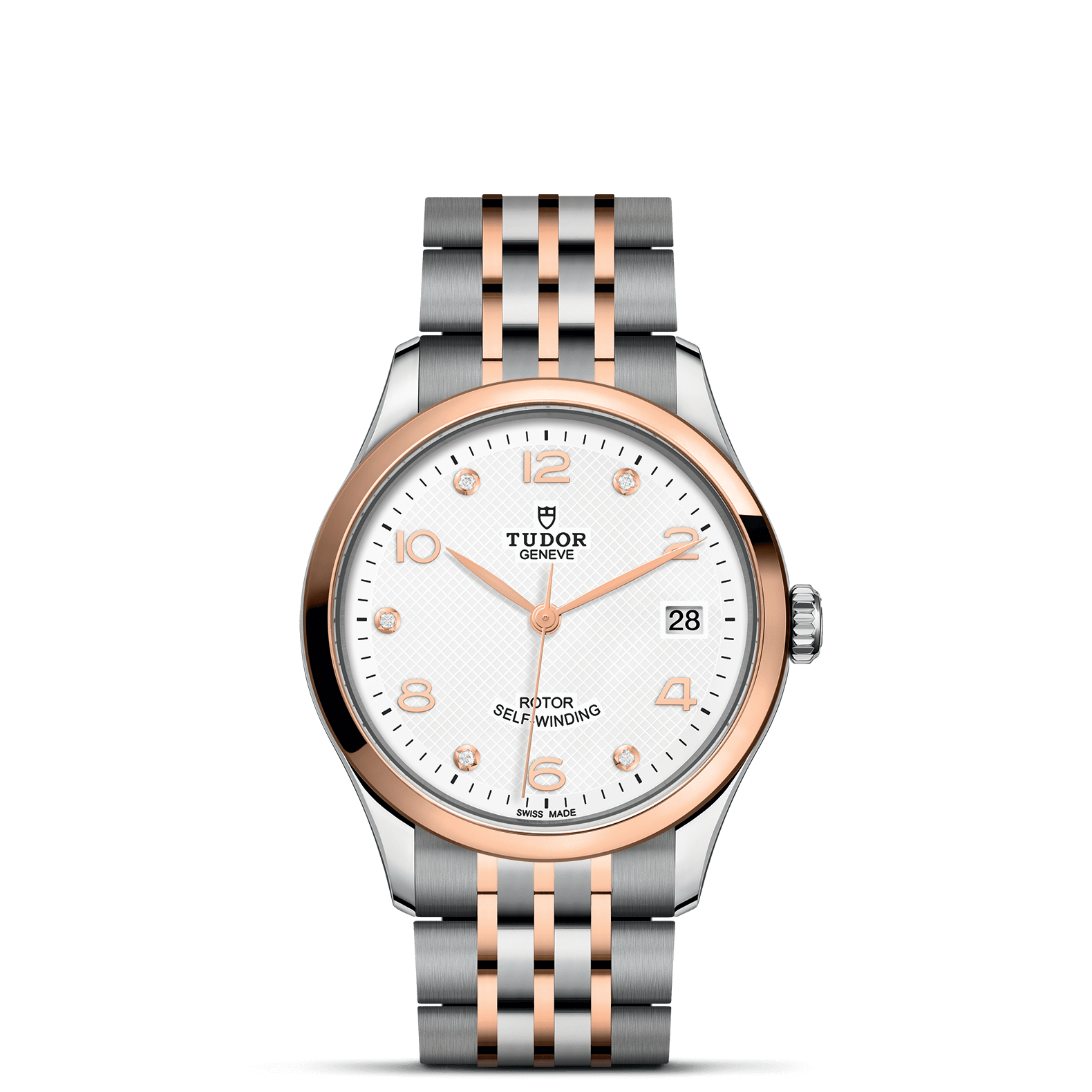TUDOR Watch TUDOR 1926 36mm Steel Case, Diamond-Set Dial, Steel and Rose Gold Bracelet (M91451-0011)
