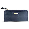 Wildwood Oyster Co. Bag Black Leather Clutch with Chunky Zipper