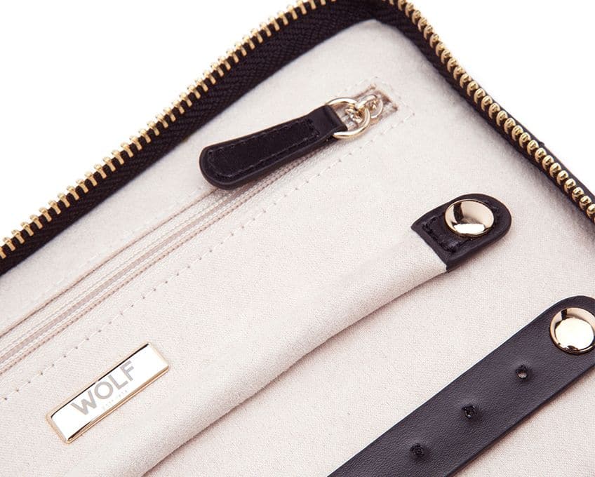 WOLF Designs Jewelry Cases Caroline Jewelry Portfolio Travel Case - Black