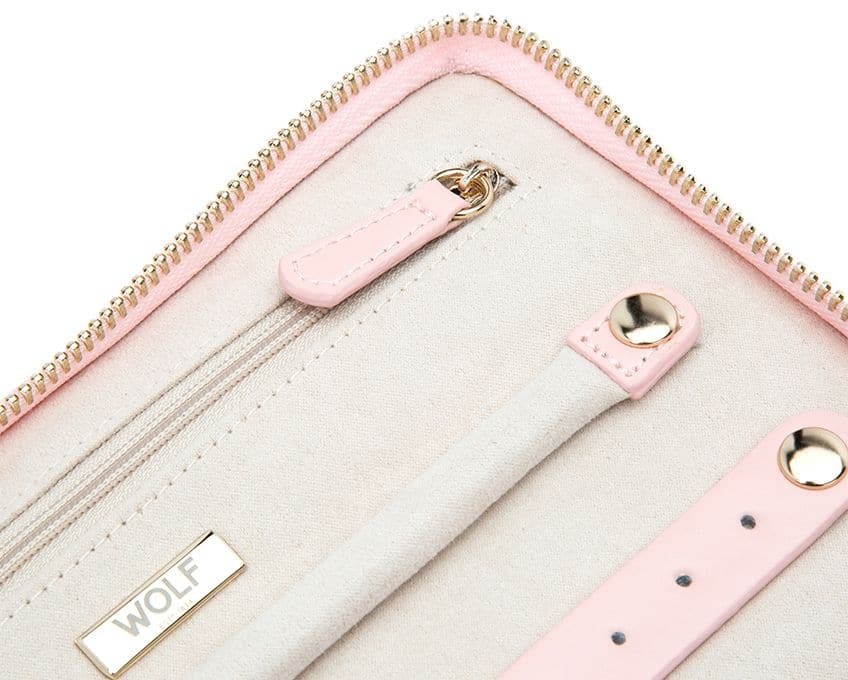 WOLF Designs Jewelry Cases Caroline Jewelry Portfolio Travel Case - Rose Quartz