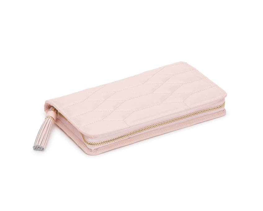 WOLF Designs Jewelry Cases Caroline Jewelry Portfolio Travel Case - Rose Quartz