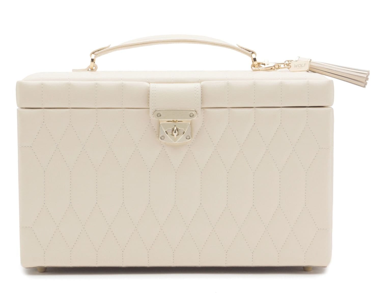 WOLF Designs Jewelry Cases Caroline Large Jewelry Case - Ivory