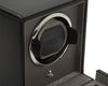 WOLF Designs Watch Winder Single Cub Watch Winder with Cover - Black