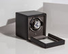WOLF Designs Watch Winder Single Cub Watch Winder with Cover - Black