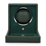 WOLF Designs Watch Winder Single Cub Watch Winder with Cover - Green