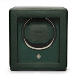 WOLF Designs Watch Winder Single Cub Watch Winder with Cover - Green