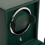 WOLF Designs Watch Winder Single Cub Watch Winder with Cover - Green