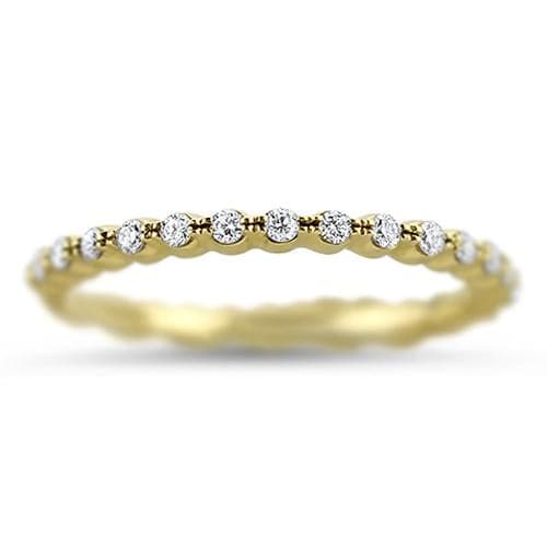 Zeghani Wedding Band Delicate Diva Diamond Eternity Band 6.5